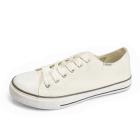 Zapatillas de lona bajas (Color: Blanco, Talla - 38)